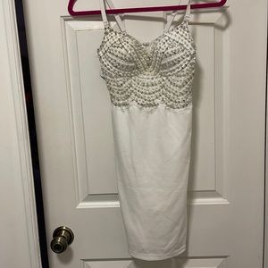 NWT Small White Dress with bedazzled bustier from Windsor